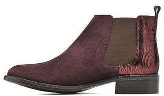 Georgia Rose Women's Celadon Ankle Boots in Burgundy