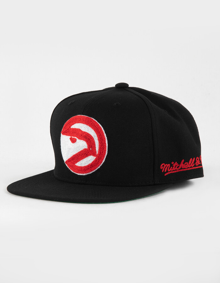 Mitchell & Ness Atlanta Hawks Mens Stretch Fitted Hat - ShopStyle