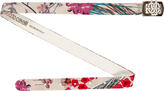 Thumbnail for your product : Roberto Cavalli Flower-printed cotton twill belt with a metal buckle