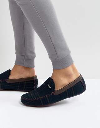 Ted Baker Morris Moccasin Checked Slippers