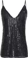 Thumbnail for your product : L'Agence Gabriella Sequin-embellished Georgette Camisole