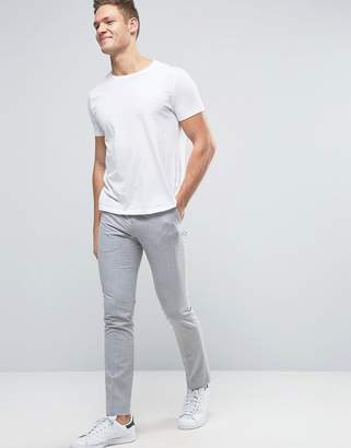 Selected Super Skinny Suit Pants In Pale Gray