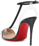 Thumbnail for your product : Christian Louboutin Nosy Spikes PVC and leather pumps