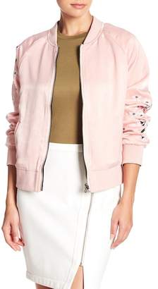 Cupcakes And Cashmere Donya Reversible Bomber Jacket