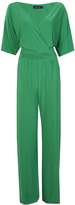 Thumbnail for your product : boohoo Petite Strap Front Wide Leg Jumpsuit