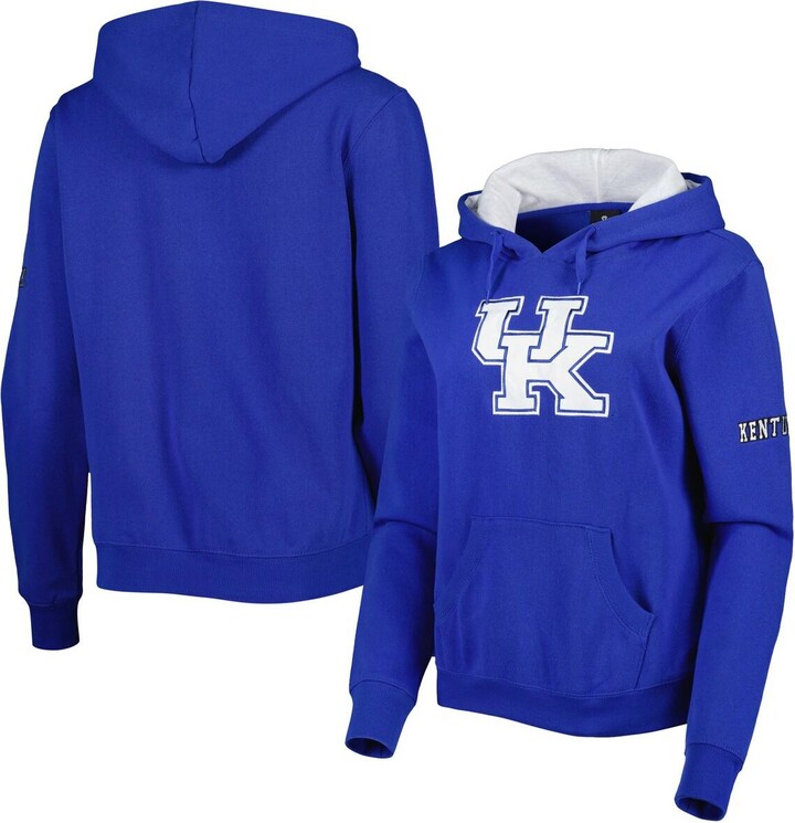 Women's Stadium Athletic Royal Kentucky Wildcats Big Logo Pullover