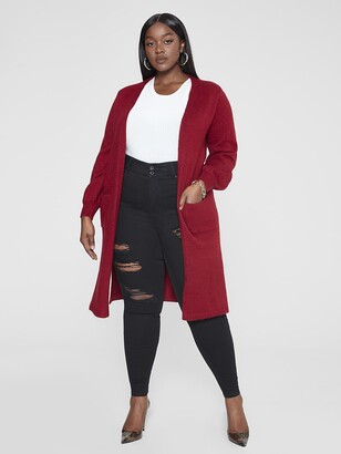 Dark Red Cardigan Women | ShopStyle