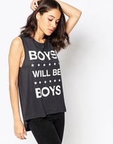 Thumbnail for your product : South Parade Boys Will Be Boys Tank Top