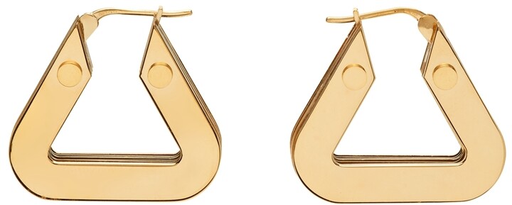 Gold Triangle Hoop Earrings | Shop the world's largest collection 