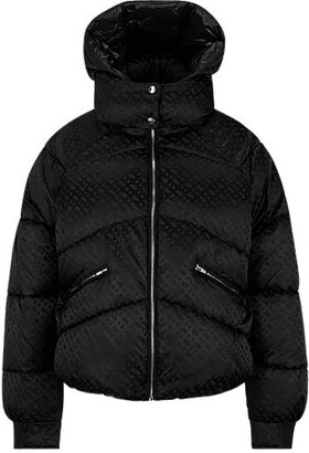 BOSS - Water-repellent hooded jacket with monogram jacquard