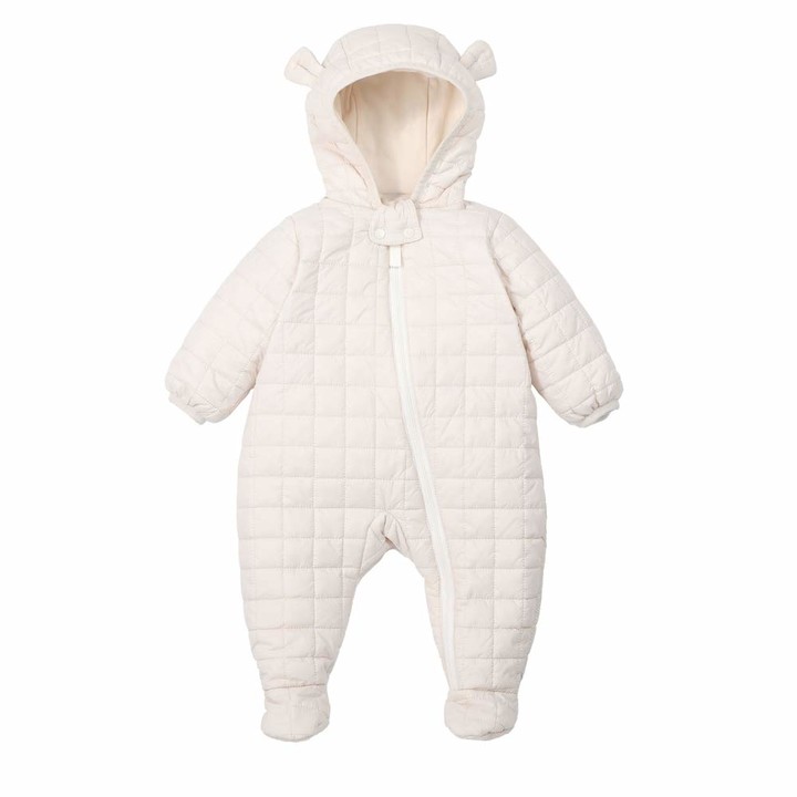 Newborn Baby Boy Girl Snowsuit Romper Coat Down Jacket Footed Jumpsuit Zipper Hooded Onesies Winter Outwear Outfits Overalls 3-6 Months 