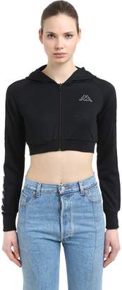 Kappa Logo Tape Interlock Cropped Sweatshirt