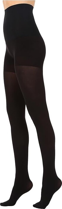 Commando Ultimate Opaque Women's Tights in Control HC70T1 Hose Black : SM, Cotton/Nylon/Spandex