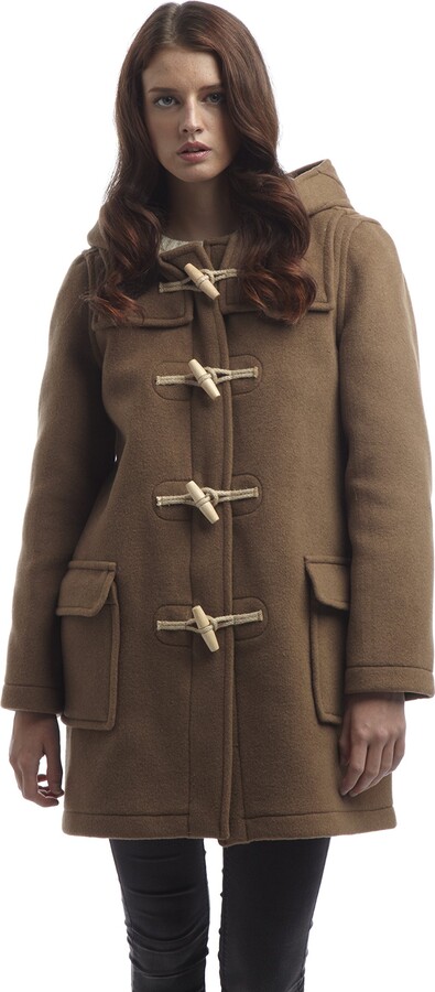 Original Montgomery Women's Classic Fit Duffle Coat with Wooden