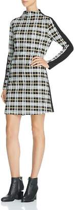 French Connection Plaid-Front Dress