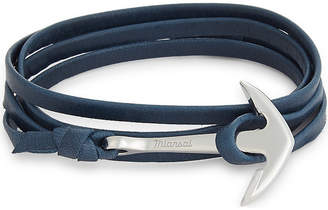 Miansai Anchor charm leather wrap bracelet