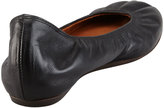 Thumbnail for your product : Lanvin Scrunched Leather Classic Ballerina Flat, Black