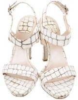 Thumbnail for your product : Christian Dior Embossed Multistrap Sandals