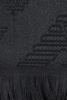 Thumbnail for your product : Emporio Armani Wool Scarf With Logo Pattern