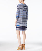Thumbnail for your product : Vince Camuto Printed Keyhole Shift Dress