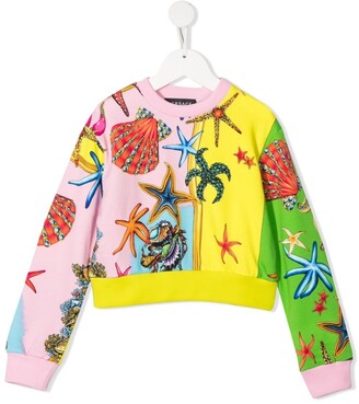 Versace Children Trésor De La Mer print sweatshirt