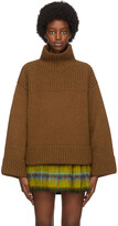 Thumbnail for your product : Acne Studios Brown Wool & Silk Rib Knit Turtleneck