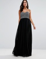 Thumbnail for your product : Forever Unique Roisin Bandeau Maxi Dress With Embelished Bodice
