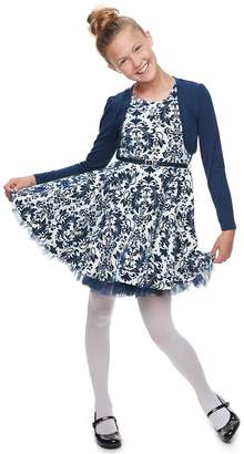 Knitworks Girls 7-16 & Plus Size Knit Works 2-piece Shrug & Skater Dress Set