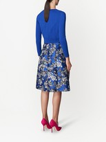 Thumbnail for your product : Carolina Herrera Floral-Print Knee-Length Dress
