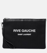 Thumbnail for your product : Saint Laurent Rive Gauche canvas pouch