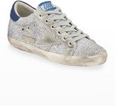 Thumbnail for your product : Golden Goose Superstar Glitter Fabric Sneakers