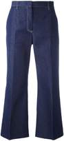 Thumbnail for your product : MSGM flared cropped trousers