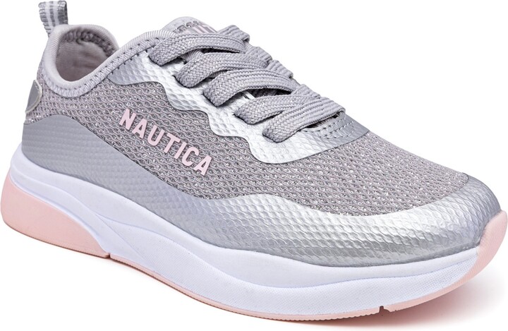 Nautica Little Girls Tupple Casual Glitter Lace Up Sneakers - ShopStyle