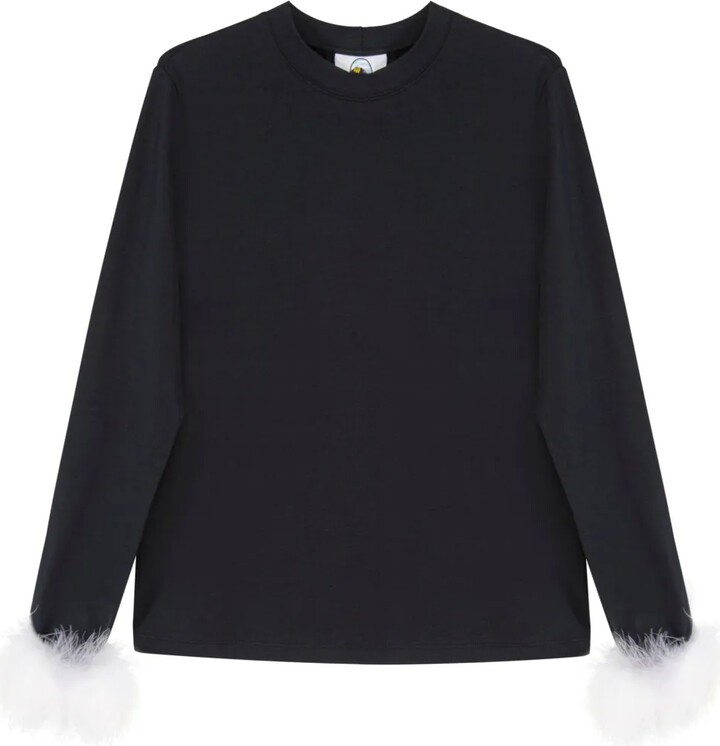 Sleeper feather-detail T-shirt