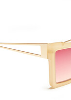 Thumbnail for your product : Self-Portrait Rectangle-frame Acetate Sunglasses