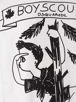 Thumbnail for your product : DSQUARED2 Boy Scout Print T-shirt