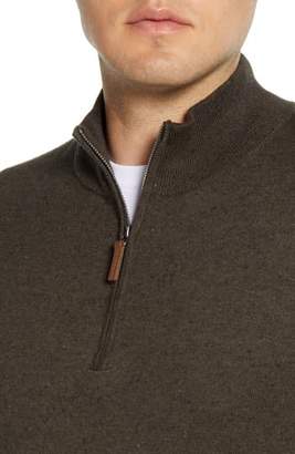 Nordstrom Half Zip Cotton & Cashmere Pullover