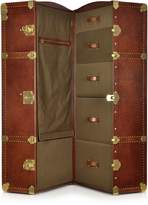 Thumbnail for your product : The Bridge Dark Brown Leather Wardrobe Trunk