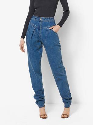 Michael Kors Collection High-Waisted Tapered Jeans