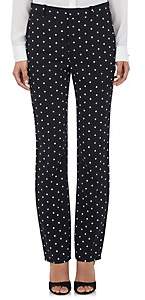 Givenchy Women's Micro Cross-Print Cady Trousers - Black
