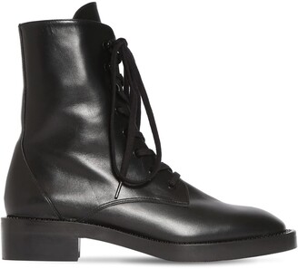 Stuart Weitzman 35mm Sondra Shine Leather Ankle Boots