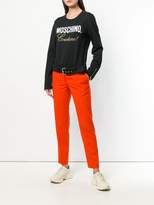 Thumbnail for your product : Moschino logo print belted T-shirt