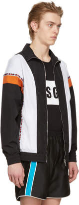 MSGM Black and Orange Track Jacket