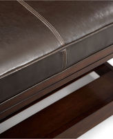 Thumbnail for your product : Park West Leather Rectangular Cocktail Ottoman