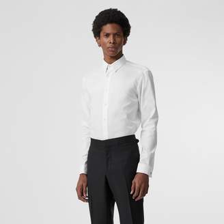 Burberry Modern Fit Double Cuff Cotton Shirt