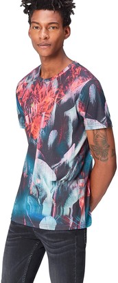 Find. Amazon Brand Men's Floral Glitch Print T-Shirt