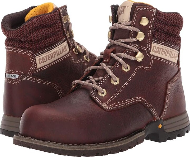 Caterpillar Paisley 6 Steel Toe (Tawny Full Grain Leather) Women's Work