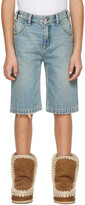 Thumbnail for your product : ERL Kids Blue Denim Shorts