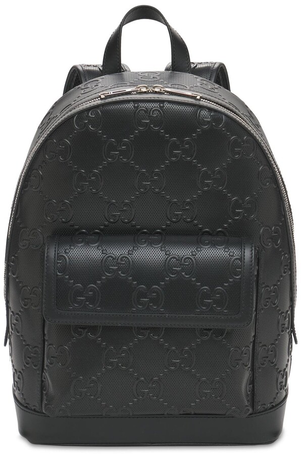 Gucci Gg Embossed Leather Backpack - ShopStyle