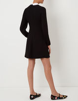 Thumbnail for your product : Vivetta Black Collared Filigrana Mini Dress